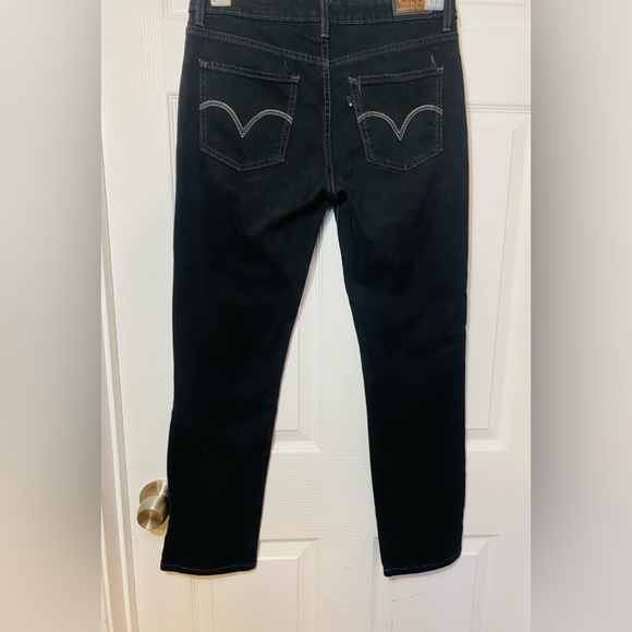 Y2K Levi’s Black Mid Rise skinny jeans size 8 - Picture 3 of 5